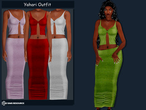 Sims 4 — Yahari Outfit  by couquett — Outfit For your female sims - 14 swatches - new mesh - HQ mod Compatible - Custom