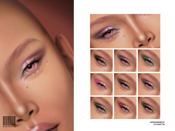 Sims 4 — Eyeshadow | N121 by cosimetic — - Female - 10 Swatches. - 10 Custom thumbnail. - You can find it in the makeup