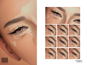 Sims 4 — Eyeliner | N130 by cosimetic — - Female - 10 Swatches. - 10 Custom thumbnail. - You can find it in the makeup