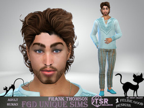 Sims 4 — Frank Thomson by Merit_Selket — Frank is dreaming to get his own celebrity tile on Starlight Boulevard Frank