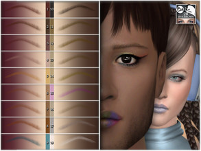Sims 4 — Eyebrows 28 by BAkalia — Hello :) 18 swatches of eyebrow for women, men and children. Eyebrows category Child to