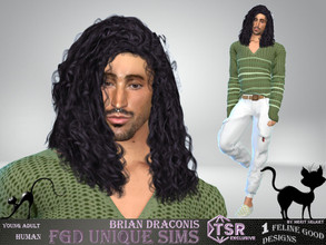 Sims 4 — Brian Draconis by Merit_Selket — Brian is very ambitious and wants to become a filthy rich person soon Brian