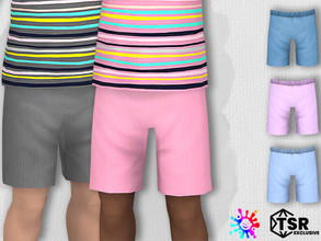 Sims 4 — Toddler Plain Shorts by Pelineldis — Five plain shorts for toddler.