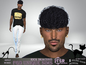 Sims 4 — Rick Draconis by Merit_Selket — Ricks lifedream is to move to the countryside and take care of all animals that