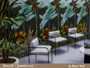 Sims 4 — Smooth Operator set Chair by siomisvault — I love this chair you can use it in any kind of room.Hope you like it