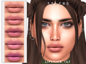 Sims 4 — Lipstick N167 by Seleng — The lipstick has 12 colours and HQ compatible. Allowed for teen, young adult, adult