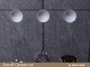Sims 4 — Smooth Operator set wall plate decor by siomisvault — So if we have a Henri we need a Pablo so here we have 3