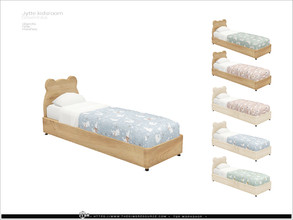 Sims 4 — Jytte kidsroom - bed single by Severinka_ — Bed single From the set 'Jytte kidsroom furniture' Build / Buy