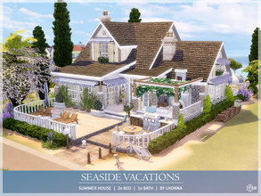 Sims 4 — Seaside Vacations /No CC/ by Lhonna — Lovely and bright summer vacation home with beautiful scenery and sea