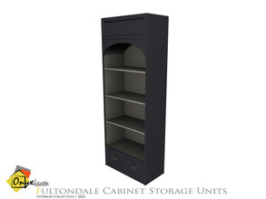 Sims 3 — Fultondale Arch Cabinet With Two Drawer And Shelf by Onyxium — Onyxium@TSR Design Workshop Cabinet Collection |
