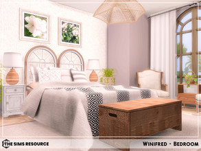 Sims 4 — Winifred - Bedroom (TSR CC Only) by sharon337 — This is a Room Build 6 x 5 Room $6,789 Short Wall Height Please