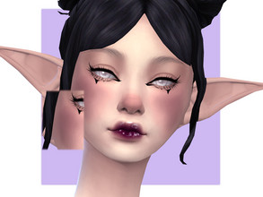 Sims 4 — Fang Blush by Sagittariah — base game compatible 4 swatches properly tagged enabled for all occults (except for