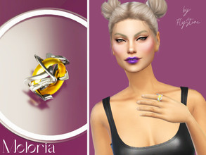 Sims 4 — Meloria - ring by FlyStone — Amazing left index finger ring from pure gold in several shades The main classical