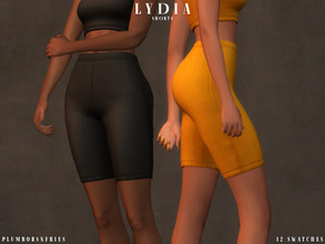 Sims 4 — LYDIA | shorts by Plumbobs_n_Fries — High Waisted Biker Shorts New Mesh HQ Texture Female | Teen - Elders Hot