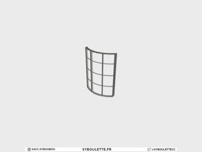 Sims 4 — Aurore - Grid short window by Syboubou — Grid window for short wall height. Depending of the curve, it will