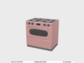 Sims 4 — Millennial - Stove by Syboubou — This is a stove with a vintage and colorful look.