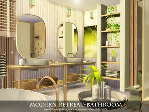 Sims 4 — Modern Retreat-Bathroom by dasie22 — Modern Retreat-Bathroom is a contemporary, elegant family bathroom. Please,