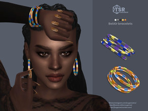 Sims 4 — BelAir bracelets by sugar_owl — Colorful bracelets for female sims. 5 swatches: gold, silver, bronze. Teen -