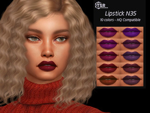 Sims 4 — Lipstick N35 by qLayla — !! Previews were made using HQ Mod !! The lipstick is : - base game compatible. - HQ