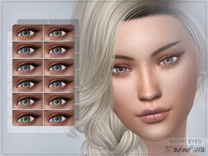 Sims 4 — Naomi Eyes [HQ] by Benevita — Naomi Eyes Costume Makeup Category HQ Mod Compatible 12 Swatches For all age I
