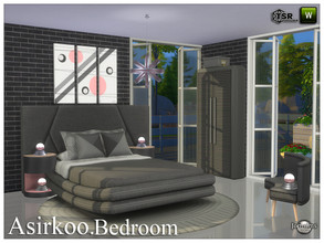 Sims 4 — Asirkoo bedroom by jomsims — Asirkoo bedroom Here is for your Sims, a new bedroom, with modern and refined