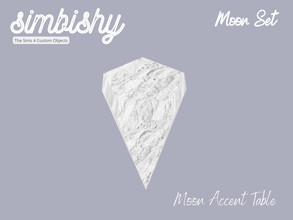 Sims 4 — Moon Accent Table by simbishy — A levitating accent table made of magical moon rocks.