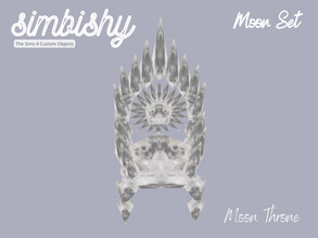 Sims 4 — Moon Throne by simbishy — Fit for the simmie moon princess.