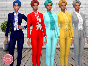 Sims 4 — Pantsuit NSBC by dyokabb — Young adult, adult, senior , 10 swatches 