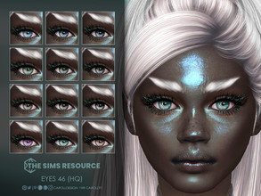Sims 4 — Eyes 46 (HQ) by Caroll912 — A 12-swatch set of realistic and fantasy eyes in different shades of blue, green,