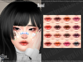Sims 4 — Hanul Lipstick by Kikuruacchi — - It is suitable for Female and Male. ( Teen to Elder ) - 16 swatches - HQ