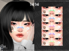Sims 4 — Tedi Tedi Stickers with Blush by Kikuruacchi — - It is suitable for Female and Male. ( Child to Elder ) - 5