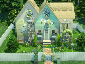 Sims 4 — Pastel Cottage by susancho932 — A cute pastel cottage for your fairy or princess to live in.