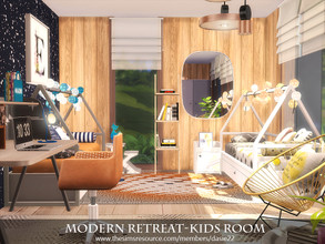 Sims 4 — Modern Retreat-Kids Room by dasie22 — Modern Retreat-Kids Room is a contemporary bedroom. Please, use code
