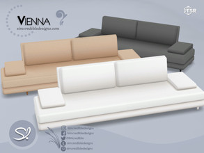 Sims 4 — Vienna Sofa by SIMcredible! — by SIMcredibledesigns.com available exclusively at TSR 5 colors + variations 