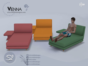 Sims 4 — Vienna Lounger color by SIMcredible! — by SIMcredibledesigns.com available exclusively at TSR 3 colors +