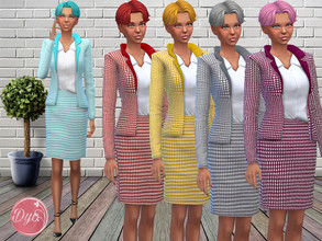 Sims 4 — skirtsuit NSBC by dyokabb — Adult, senior only, 10 swatches
