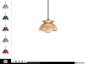 Sims 4 — Indri Ceiling Lamp by wondymoon — - Indri Dining Room - Ceiling Lamp - Wondymoon|TSR - Creations'2022