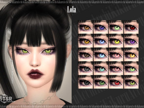 Sims 4 — Lola Eyecolor by Kikuruacchi — - It is suitable for Female and Male. ( Toddler to Elder ) - 20 swatches - Face