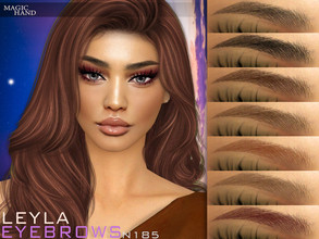 Sims 4 — Leyla Eyebrows N185 by MagicHand — Soft arch eyebrows in 13 colors - HQ Compatible. Preview - CAS thumbnail