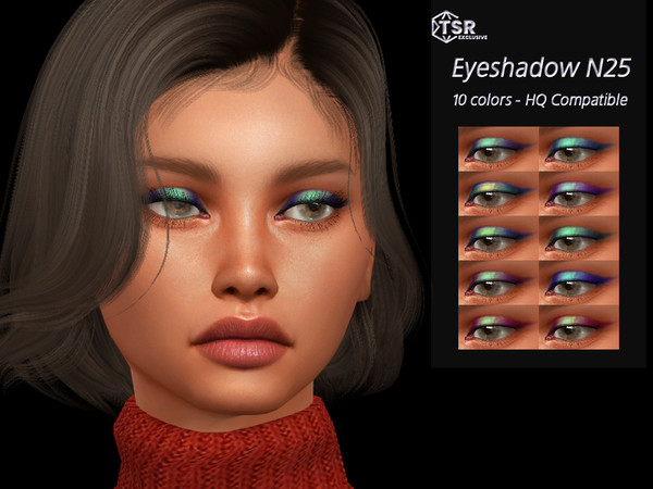 Sims 4 — Eyeshadow N25 by qLayla — !! Previews were made using HQ Mod !! The eyeshadow is : - base game compatible. - HQ