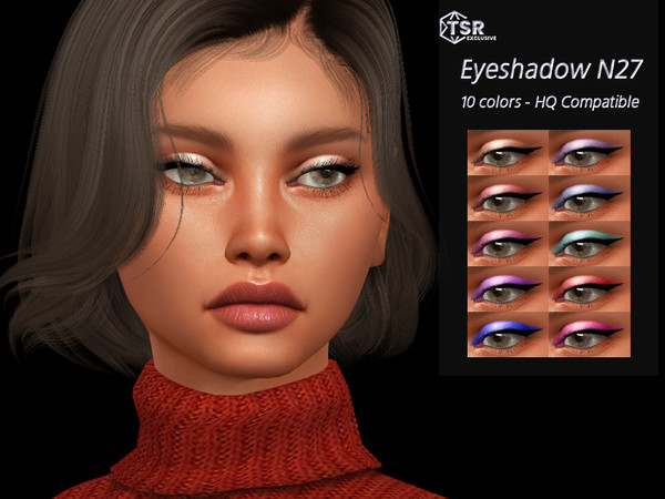 Sims 4 — Eyeshadow N27 by qLayla — !! Previews were made using HQ Mod !! The eyeshadow is : - base game compatible. - HQ