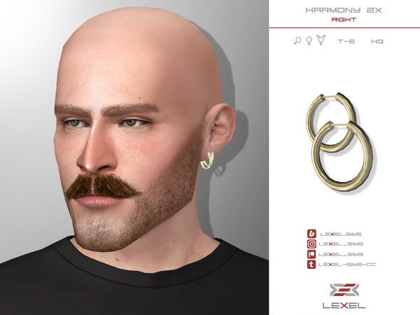 Sims 4 — Harmony 2X (right) by LEXEL_s — 4 swatches Teen trough elder Both genders HQ textures