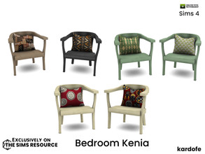 Sims 4 — kardofe_Bedroom Kenia_LivingChair by kardofe — Wooden armchair with one cushion, in six colour options