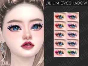 Sims 4 — Lilium Eyeshadow by Kikuruacchi — - It is suitable for Female and Male. ( Teen to Elder ) - 10 swatches - HQ