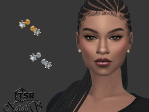 Sims 4 — Gentle diamond stud earrings (unisex) by Natalis — Gentle diamond stud earrings Female- male teen- elder. 3