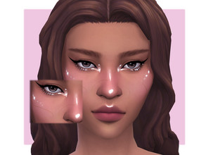 Sims 4 — Vivid Highlighter by Sagittariah — base game compatible 1 swatch properly tagged enabled for all occults (except