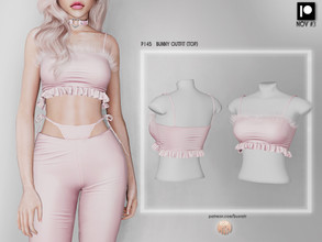 Sims 4 —  [PATREON]  (Early Access) BUNNY OUTFIT (TOP) P145 by busra-tr — 10 colors Adult-Elder-Teen-Young Adult For