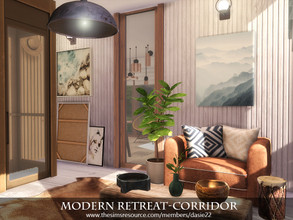 Sims 4 — Modern Retreat-Corridor by dasie22 — Modern Retreat-Corridor is a contemporary room. Please, use code