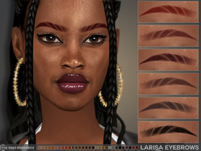 Sims 4 — Larisa Eyebrows by MSQSIMS — These eyebrows comes in 30 swatches. It is suitable for Female/Male from Teen-