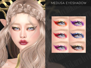 Sims 4 — Medusa Eyeshadow by Kikuruacchi — - It is suitable for Female and Male. ( Teen to Elder ) - 6 swatches - HQ